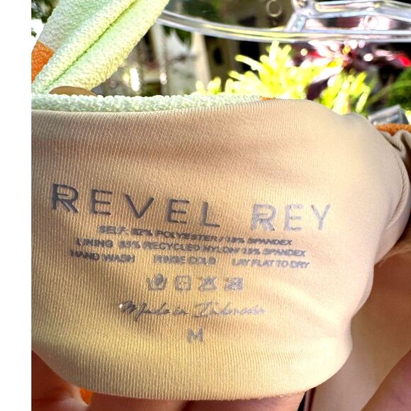 NWT Anthropologie Revel Rey Spencer Cream Yellow Orange 2 Piece Bikini Size M - Picture 6 of 15